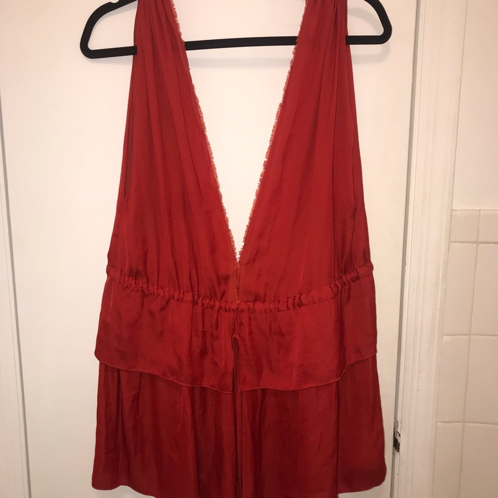 Bec & Bridge Red Drawstring Romper - Picture 3 of 5